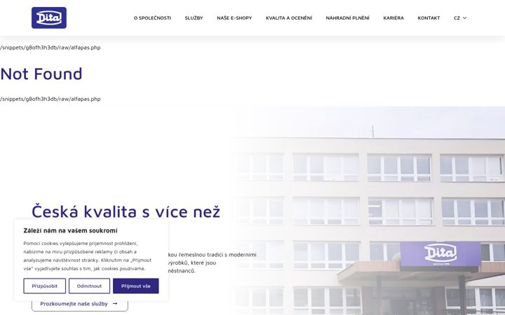 Screenshot ta' dita.cz