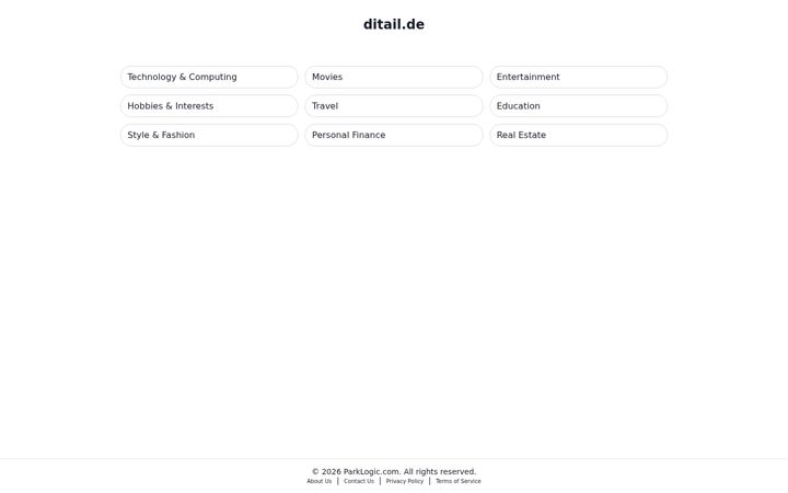 Screenshot of ditail.de