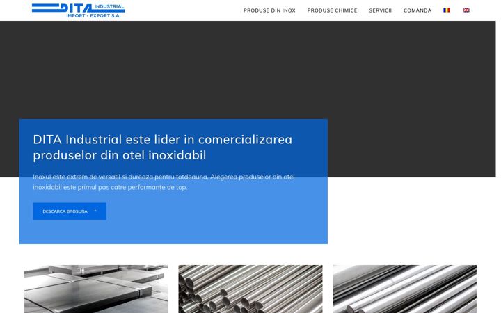 Ekrano kopija ditaindustrial.ro