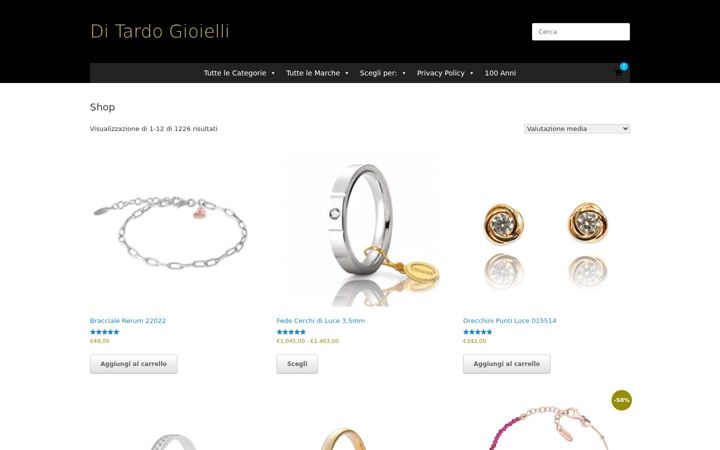 Screenshot of ditardogioielli.it