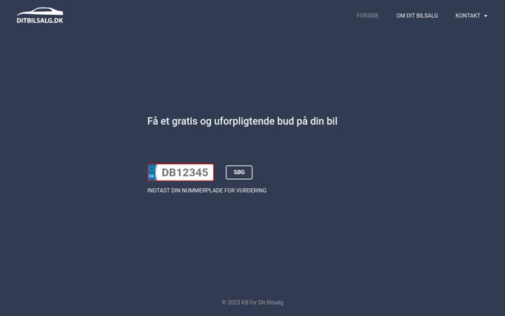Posnetek zaslona ditbilsalg.dk
