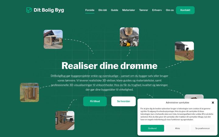 Posnetek zaslona ditboligbyg.dk