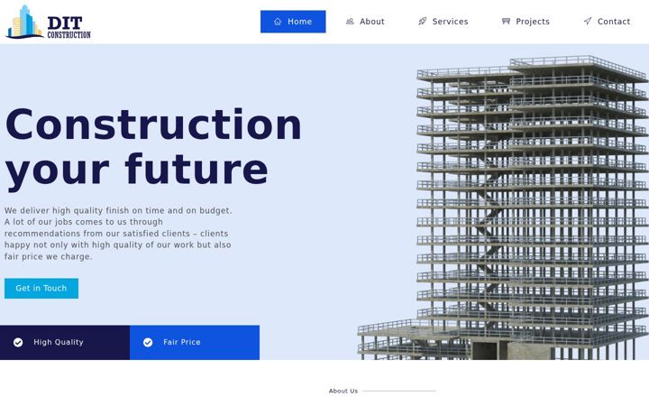 Screenshot of ditconstructionuk.com