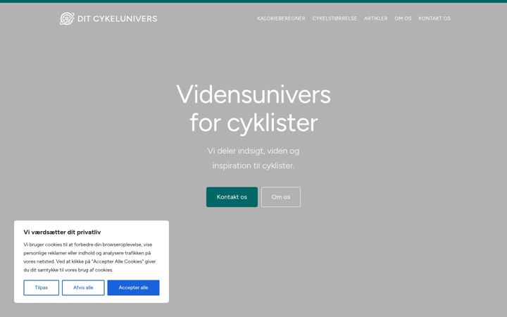 Posnetek zaslona ditcykelunivers.dk
