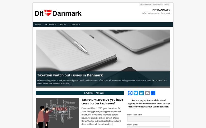 Screenshot of ditdanmark.com