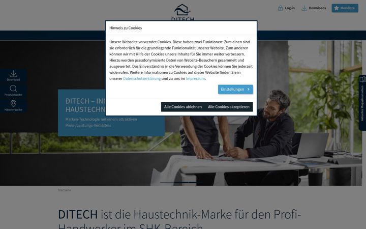 Screenshot of ditech-haustechnik.de