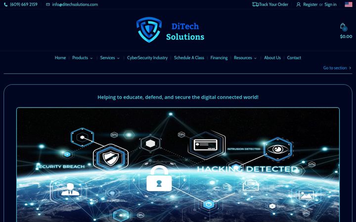 Screenshot of ditechsolutions.com