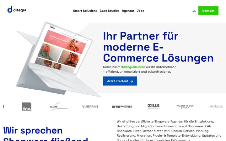 Screenshot of ditegra.de