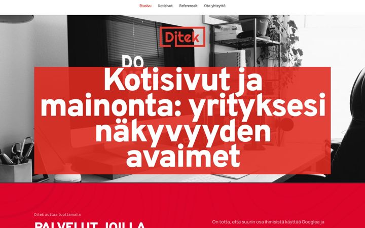 Captura de ecrã de ditek.eu