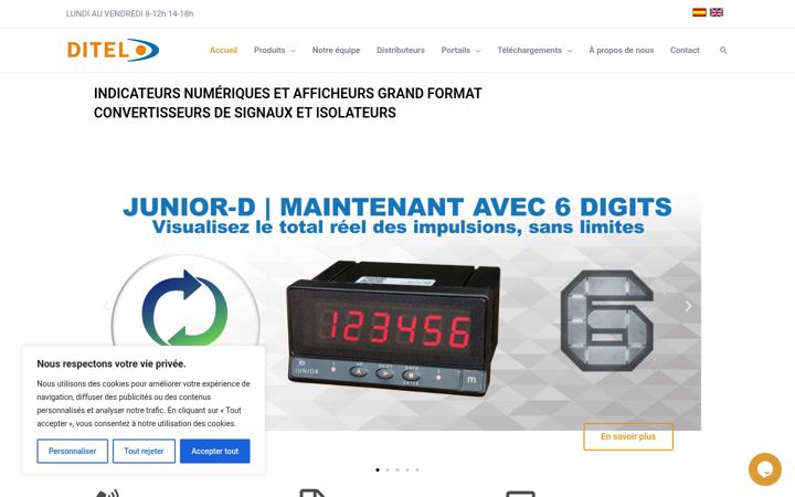 Captura de pantalla de diteltec.fr
