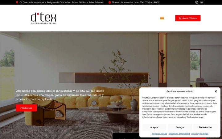 Zrzut ekranu ditexmallorca.es