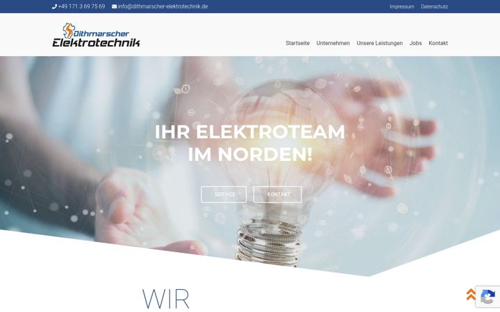Screenshot of dithmarscher-elektrotechnik.de