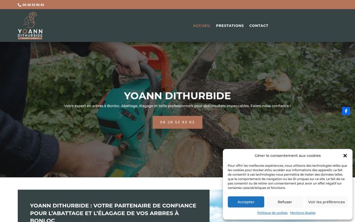 Captura de pantalla de dithurbide-elagage.fr
