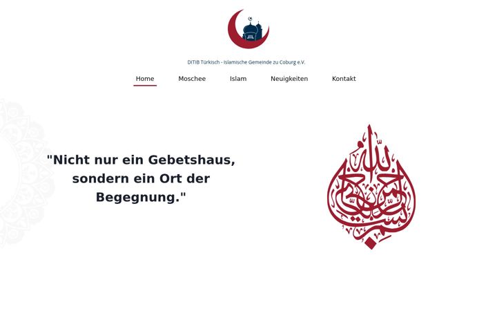 Screenshot stránky ditib-coburg.de