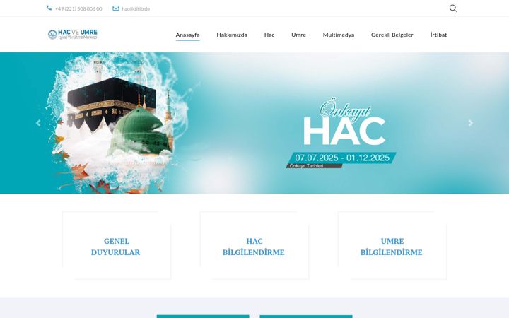 Screenshot of ditib-hum.eu