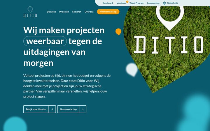 Screenshot von ditio.nl