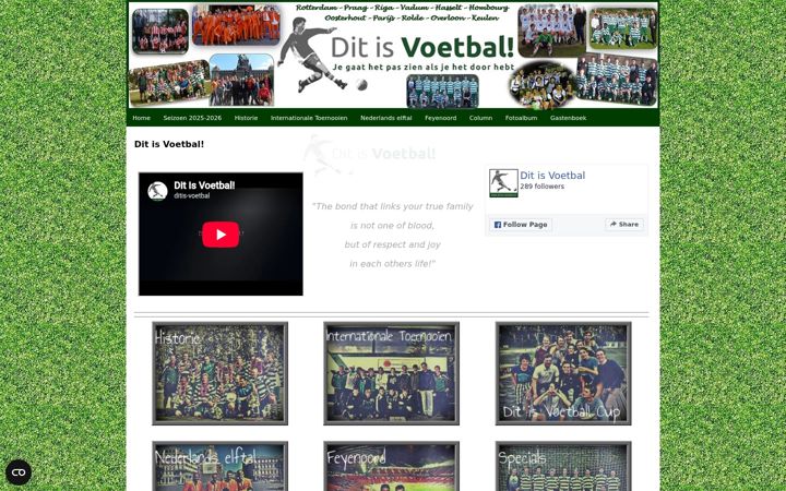 Screenshot ta' ditis-voetbal.nl