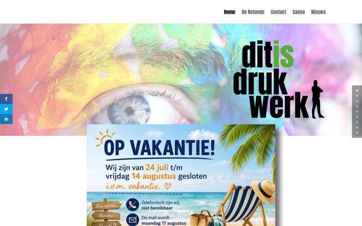 Screenshot von ditisdrukwerk.nl