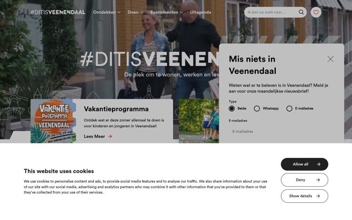 Screenshot von ditisveenendaal.nl
