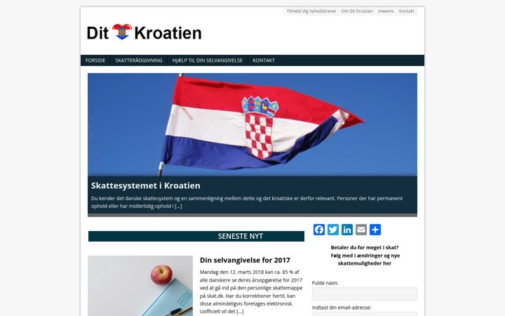 Posnetek zaslona ditkroatien.dk