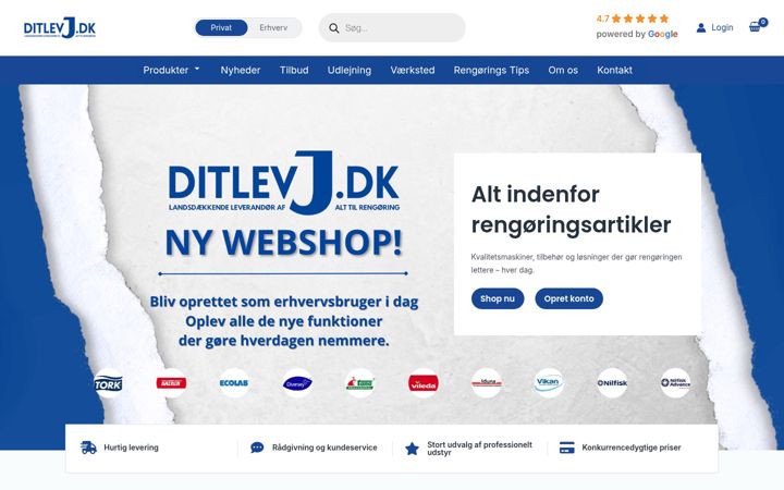 Posnetek zaslona ditlevj.dk