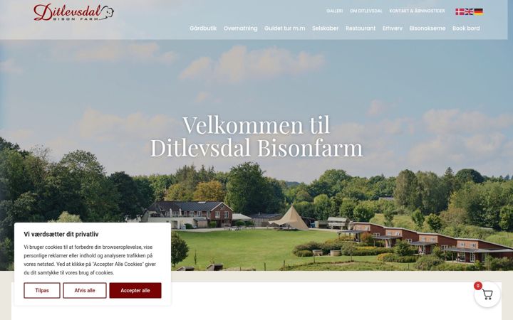 Posnetek zaslona ditlevsdal.dk