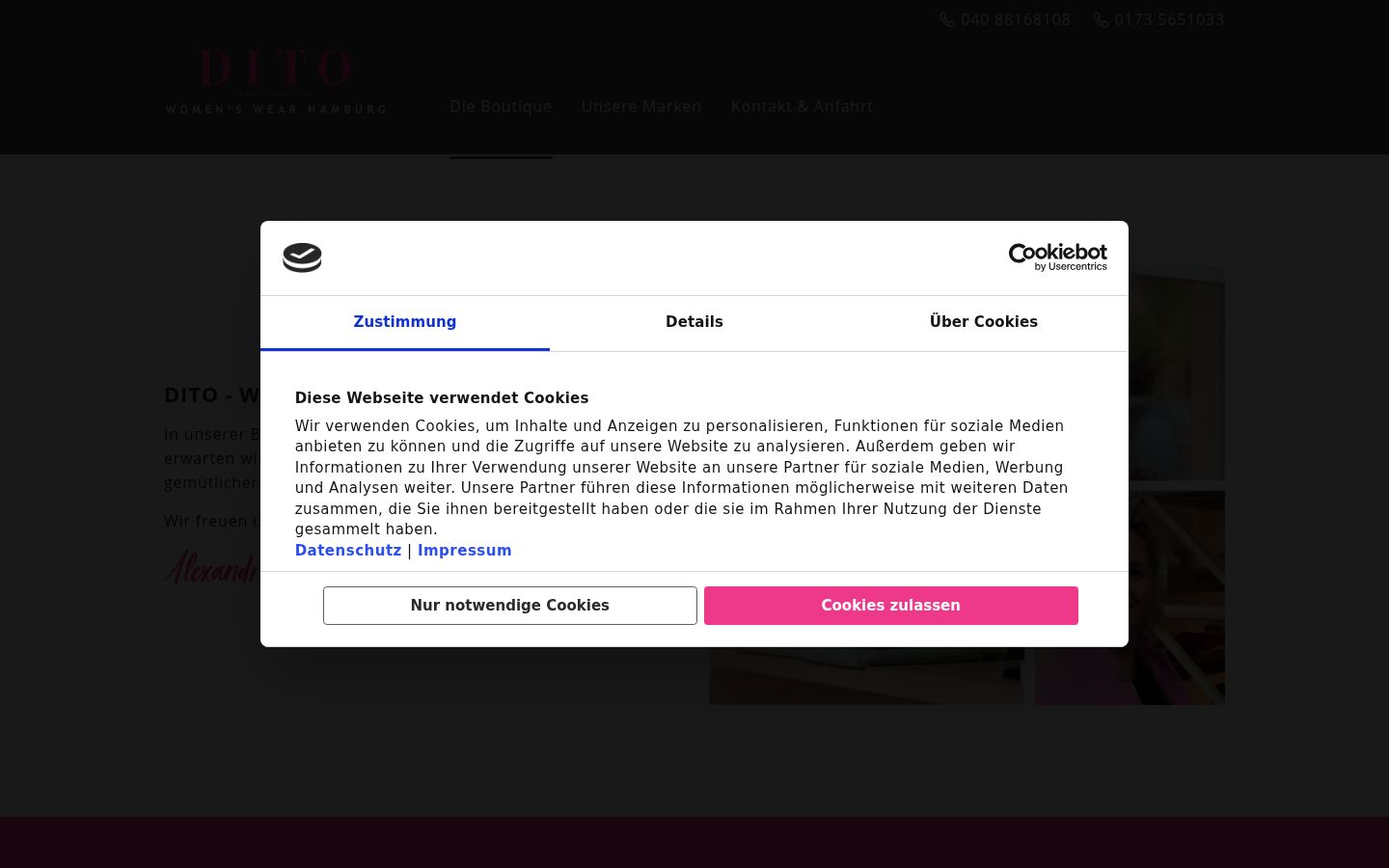 Sutikimo reklamjuostės, rodytos prieš bet kokią sąveiką, ekrano kopija