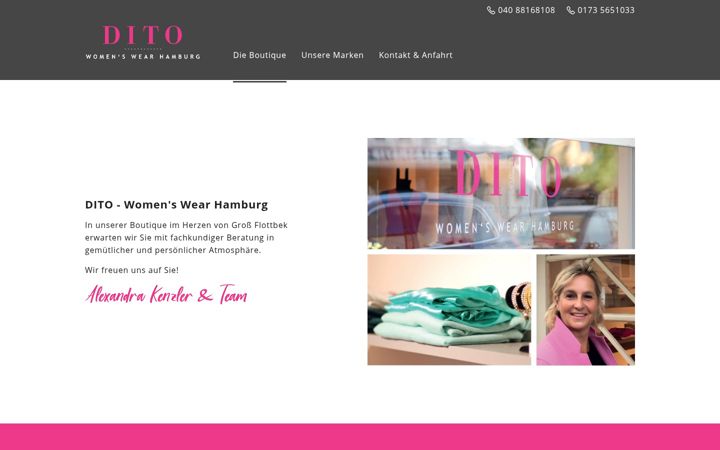 Screenshot of dito-hamburg.de