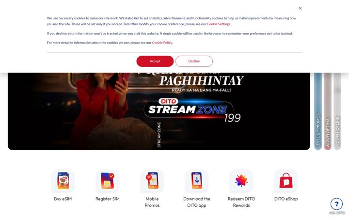 Screenshot ta' dito.ph