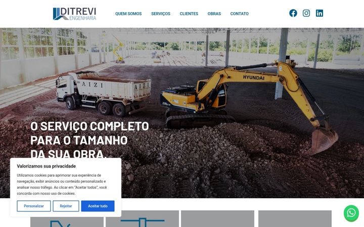 Captura de pantalla de ditreviengenharia.com.br
