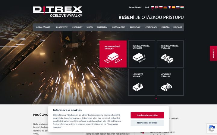Screenshot ta' ditrex.cz