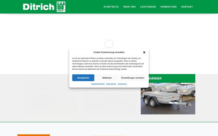 Screenshot of ditrich-bevern.de
