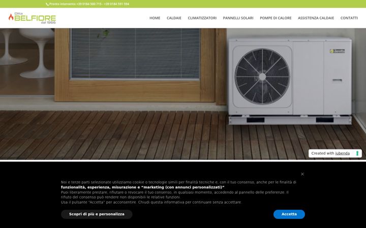 Screenshot of dittabelfiorecaldaie.com