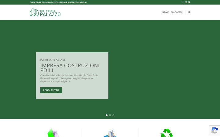 Snímek obrazovky dittaedilepalazzo.it