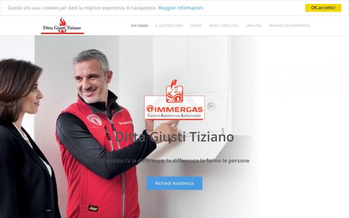 Screenshot of dittagiustitiziano.it