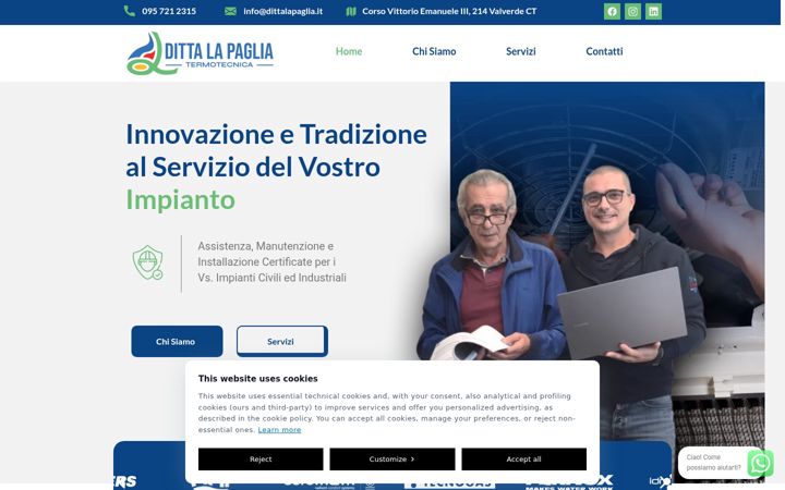 Screenshot of dittalapaglia.it