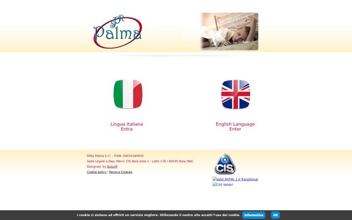 Screenshot of dittapalma.it