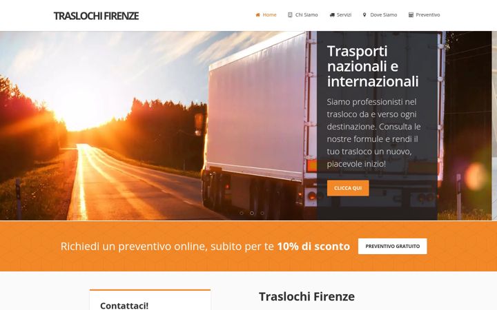 Screenshot of dittatraslochi.firenze.it