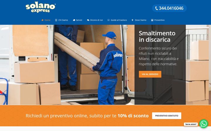 Screenshot of dittatraslochi.milano.it