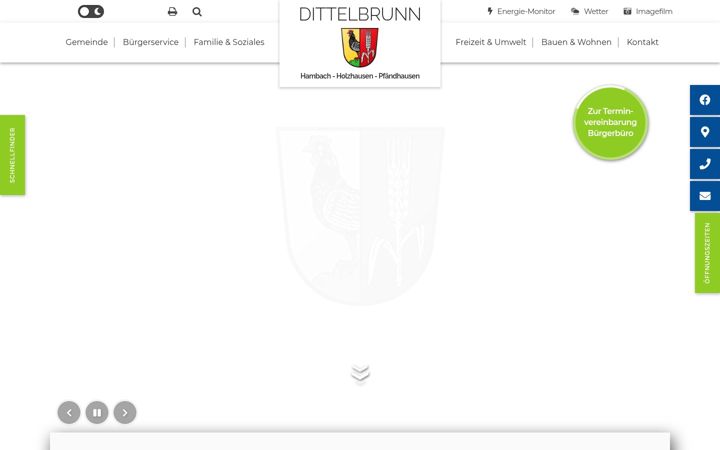 Screenshot of dittelbrunn.de