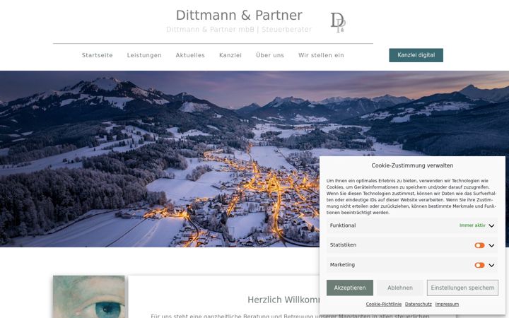 Screenshot of dittmann-stb.de