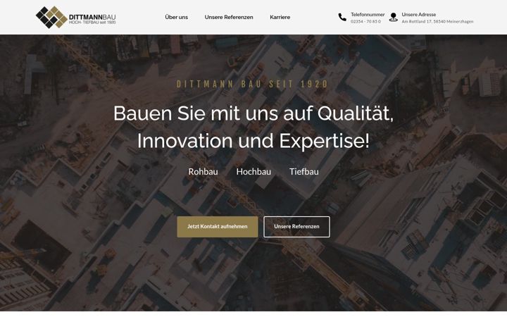 Screenshot of dittmannbau.de