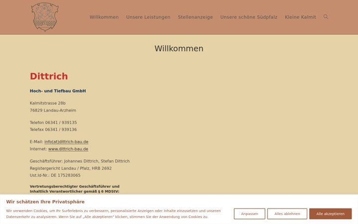 Screenshot of dittrich-bau.de