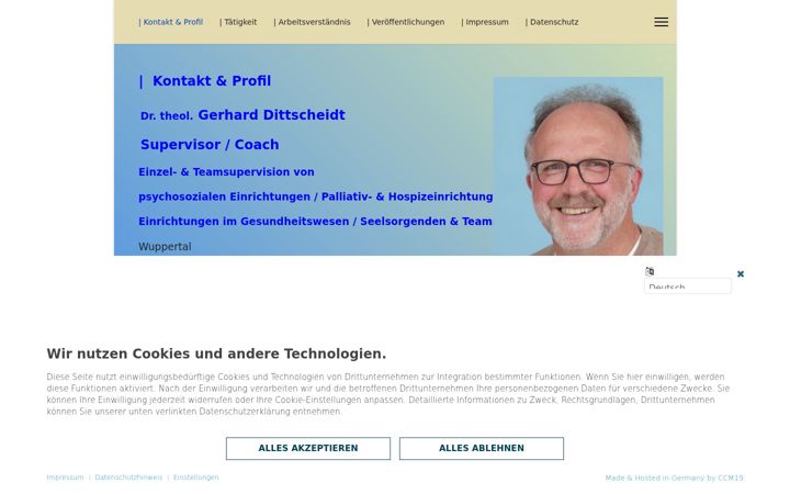 Screenshot of dittscheidt-beratung-supervision.de
