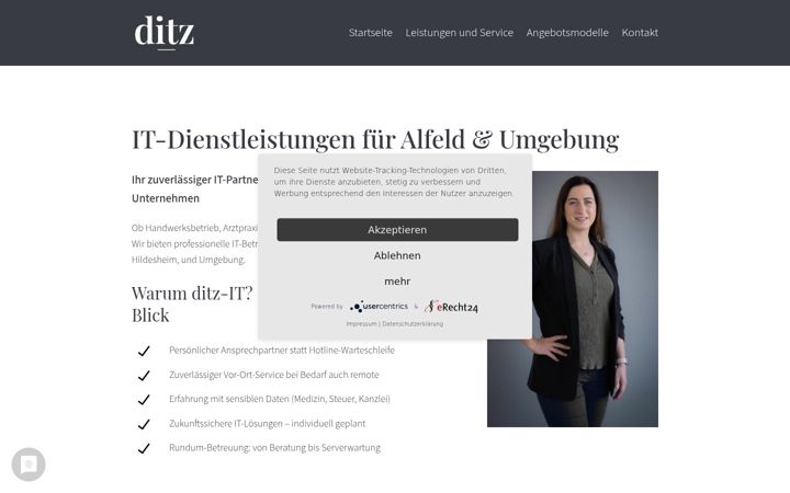 Screenshot of ditz-it.com