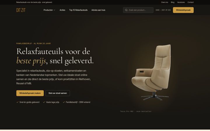 Snimka zaslona za ditzit.nl