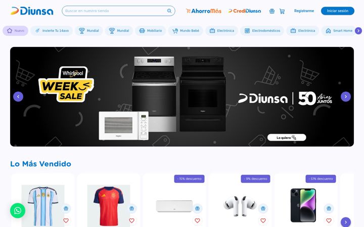 Screenshot of diunsa.hn