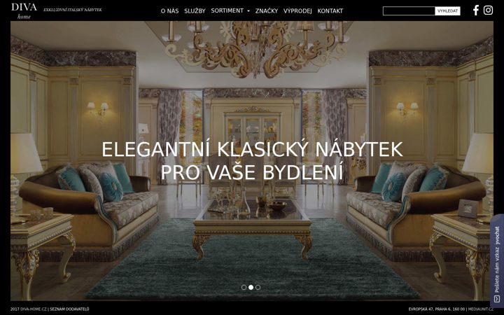 Screenshot ta' diva-home.cz