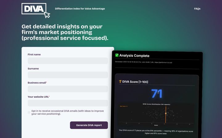 Screenshot of diva-report.com