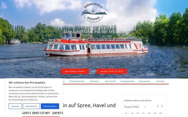 Screenshot of diva-schiff.de